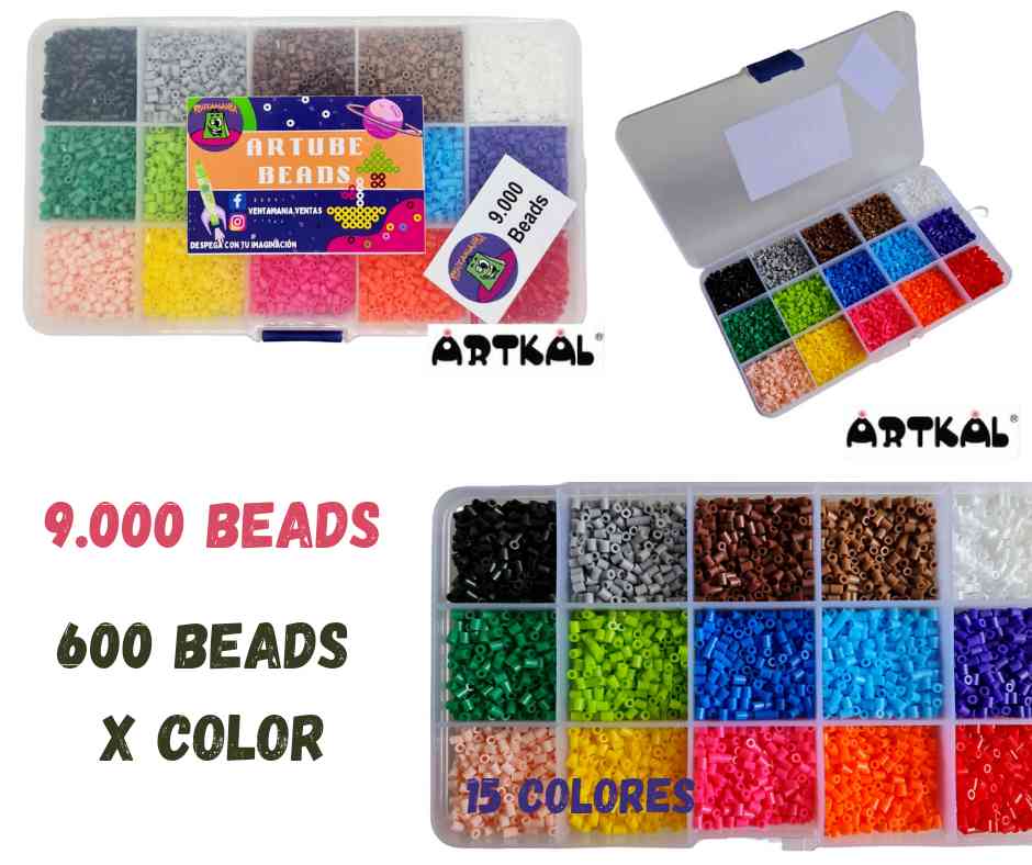 Pack (repuestos) 9.000  beads 2.6mm Artkal