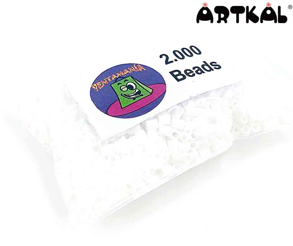 Pack 2.000 Artkal Beads 2,6mm blanco Mini